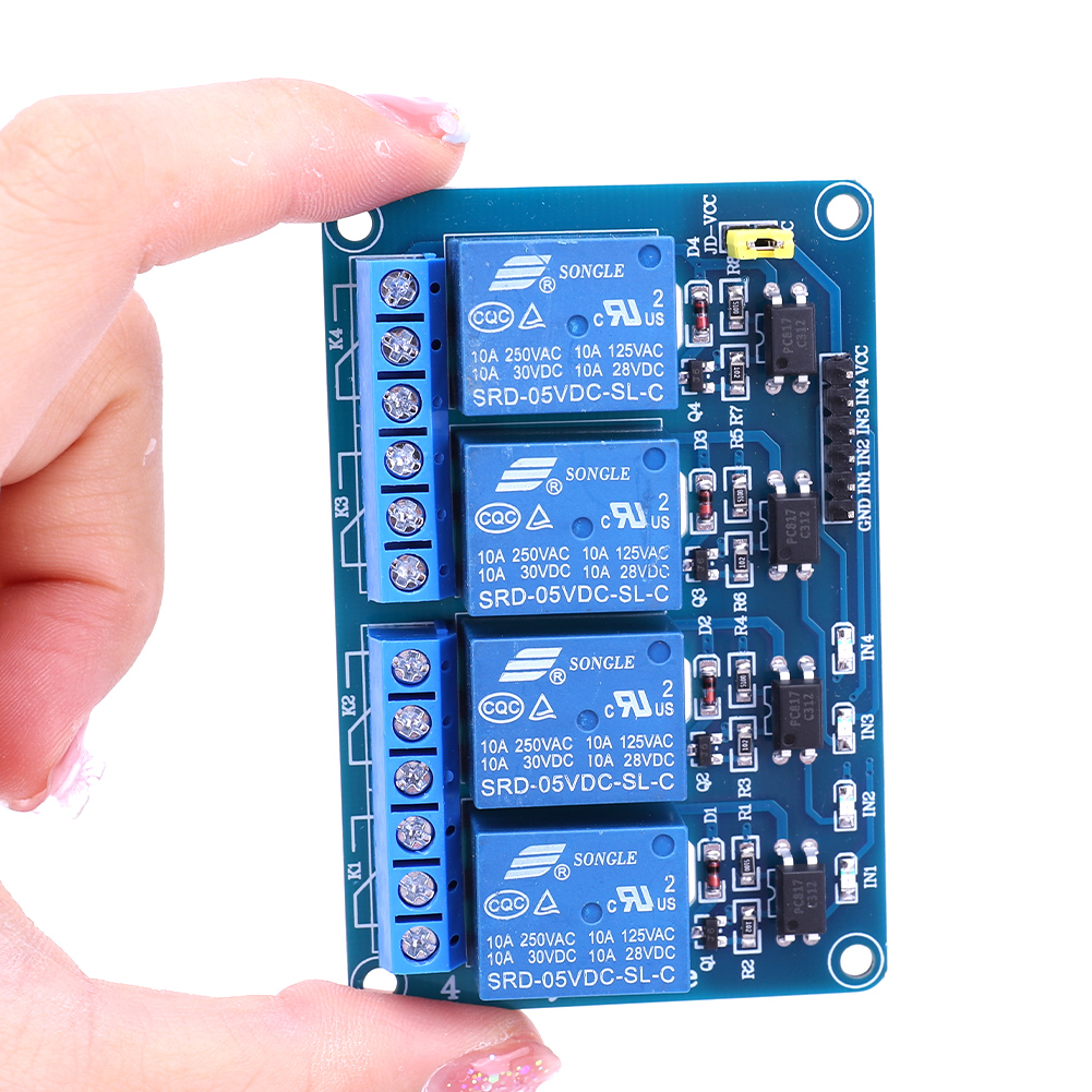 Плата реле 5В/12В на 4 канала  – обзор и цена Home Automation Arduino